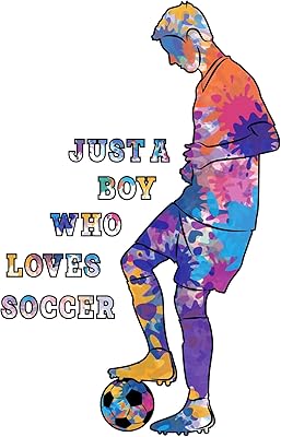 Sports wall sticker - Just a boy who loves sports football in long -term vinyl sticker - disposable vinyl sticker Size: 12 "(h) x 20" (L) (L).. DIAYTAR NIGERIA: Revolutionizing accessibility to quality products at budget-friendly prices across Nigeria.