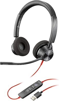 Double Ear Wire Helmet Plantronics 3320 USB -A (Poly) (stereo) with pole microphone - USB -A to connect to a PC and/or Mac - works with tamz, zoom and more blackwire.. Shop from anywhere in Nigeria and receive your DIAYTAR purchases at affordable prices within a week.