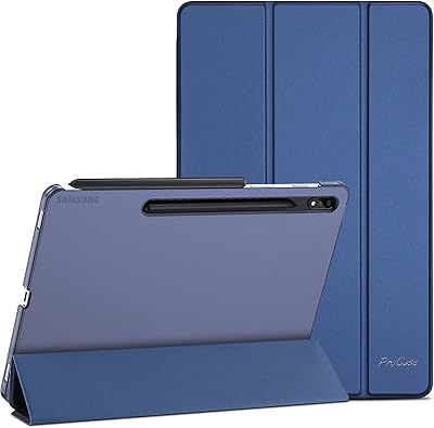 Foldable Protest Procure Slim Protection With Rigid Rear Support for Galaxy Tab S8 2022/Galaxy Tab S7 2020 SM -X700 X706 T870 T875 T878 - Marine.. DIAYTAR NIGERIA makes every purchase count with our affordable prices and reliable 5-8 day shipping.