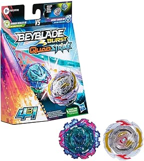 Beyblade Quad-Strike Gambit Dragon D8 and Combus Achilles A8 de Burst, Double Pack, two children's fighting games from 8 years old.. DIAYTAR NIGERIA: Where shopping dreams come true with budget-friendly prices and nationwide shipping.