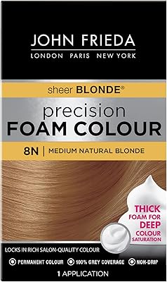John Frieda Micro Foam Color, Average natural blonde, 8n, Capillary color kit with full blanket, with thick foam for deep color saturation.. Experience the joy of convenient shopping with DIAYTAR NIGERIA's vast selection and quick delivery service.
