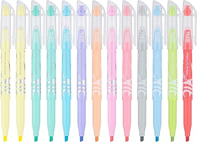 Pilot Pan 16258 Pastel erasable markers frixion, beveled point, matching ink colors, 14 pieces.. Shop smart with DIAYTAR NIGERIA, offering a vast product range delivered to your doorstep within a week.