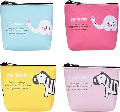 4pccs mini wallet of cartoon animals cute bag.. Discover endless possibilities with DIAYTAR NIGERIA's comprehensive catalog and reliable delivery service.