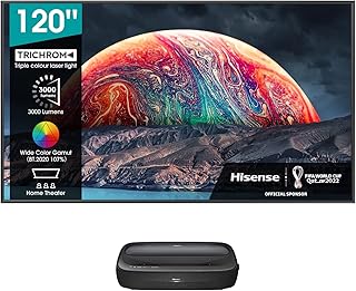 Trichrome Hisense 100 inch 120L9 laser projector, 4K laser TV, UHD & HDR, Laser technology, Vida Smart TV & Dolby Atmos, 120l9g.. DIAYTAR NIGERIA: Bringing quality products to your doorstep at prices that won't break the bank.