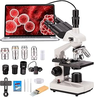 Trinocular microscope, 40x-5000x zoom, digital trinocular microscope, LED microscope with USB camera and mechanical platinum, WF10X and WF20X lens, abbe capacitor.. Discover endless shopping possibilities at DIAYTAR NIGERIA, with budget-friendly prices and reliable delivery.
