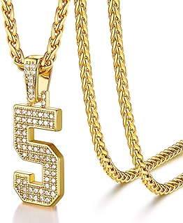 U7 Jersey no. 0-9 Men's necklace women in 18 carat stainless stainless stainless or pendant baseball/football in iced zirconia with 22 "+2" channel for husband.. Shop efficiently from anywhere with DIAYTAR NIGERIA's comprehensive platform and quick delivery options.