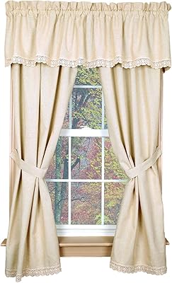 Pair of Homemade Curtains Granny's Homespun from the Country House collection - 63 inches.. DIAYTAR NIGERIA makes quality accessible to all with our affordable prices and quick delivery service.