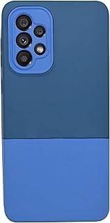 Fine and rigid silicone rear shell, shock and scratches resistant, with camera lens protection, compatible with Galaxy A72 (dark gray/marble blue).. Shop smarter, not harder with DIAYTAR NIGERIA - thousands of products at your fingertips with affordable delivery.