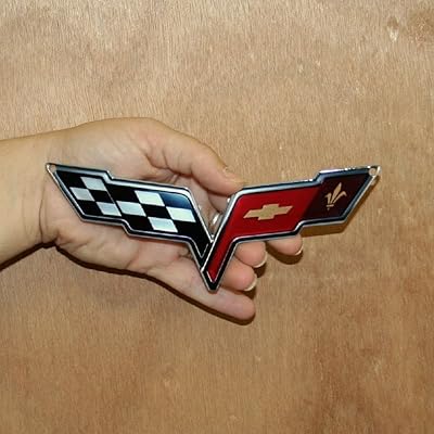 Corvette C6 Cross Flag Magnetic Metal Emblème Size 15 cm.. DIAYTAR NIGERIA: Where affordability meets variety, with thousands of products delivered in less than 8 days.