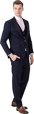 3 -piece suit in tweed navy blue - weddings, races, end -of -year balls, business evening for men.. A world of products at your fingertips — thanks to DIAYTAR Nigeria.