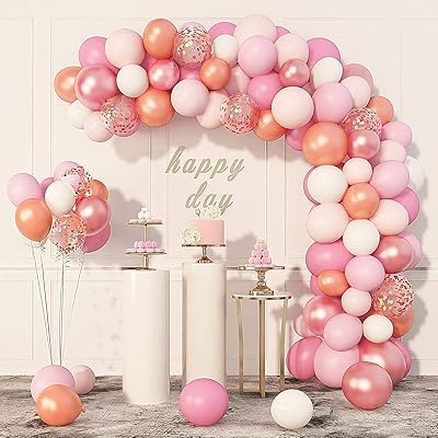 142 Balloons in pink gold ark Kit of pink and pink garland with 2.. Experience the joy of convenient shopping with DIAYTAR NIGERIA's vast selection and quick delivery service.