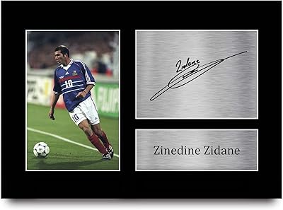 HWC Trading Autograph Photo Printed by Zinedine Zidane France Format A4 for fans.. Why waste time in traffic when you can shop online at DIAYTAR Nigeria? Enjoy convenience, unbeatable prices, and prompt delivery anywhere in Nigeria.