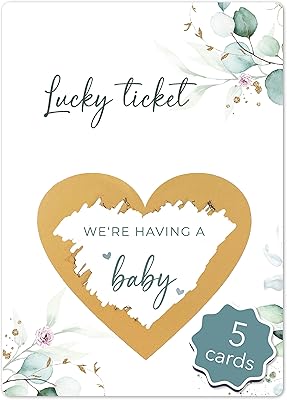 Jolly CONE 5 scratch cards We will have a baby - eucalyptus - Baby announcement tickets.. DIAYTAR NIGERIA: Where affordability meets variety, with thousands of products delivered in less than 8 days.