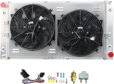 Kohlersat aluminum radiator with 3 rows for Chevrolet Impala Caprice 1994-1996 1995 5.7 L with cover, fan and relay.. Your ideal shopping companion, DIAYTAR NIGERIA offers unmatched variety with delivery within a week.