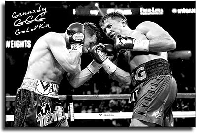 Hyynn Gennady Golovkin GGG Boxing post on canvas and modern wall decoration for family bedroom 40 x 60 cm.. Experience retail satisfaction with DIAYTAR NIGERIA's comprehensive platform and prompt shipping service.