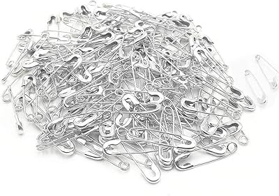 1000 mini security pins plated nickel small metal of 19 mm for seam.. Explore limitless products on DIAYTAR Nigeria — at the lowest prices.
