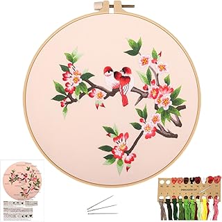 Cross stitch kit for adult beginners embroidery kit for beginners with motif and instructions.. Shop with purpose at DIAYTAR NIGERIA and receive your purchases at unbeatable prices within the week.