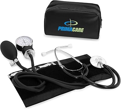 Primecare Series 9197 BK Professional manual blood pressure kit for adults, emergency blood pressure kit with portable stethoscope and leather case, nylon strip, black.. Whether it’s gadgets or groceries, DIAYTAR Nigeria delivers in less than 8 days.