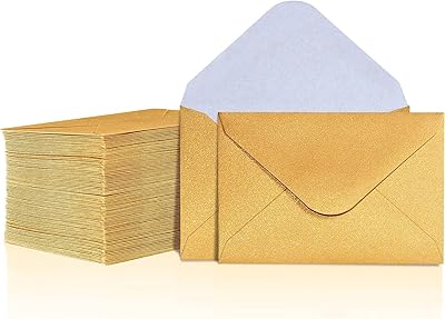 Gift cards envelopes - 100 mini envelopes, envelopes for paper business cards, mini pockets for small note cards, 4 x 2.7 inches (gold).. Nigeria's most loved e-commerce platform delivers affordable shopping solutions to your doorstep.