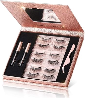 Magnetic eyelashes with eyeliner 6 pairs of eyeliner and 3D eyelashes.. DIAYTAR NIGERIA: Bringing the marketplace to every Nigerian with affordable prices and quick delivery.