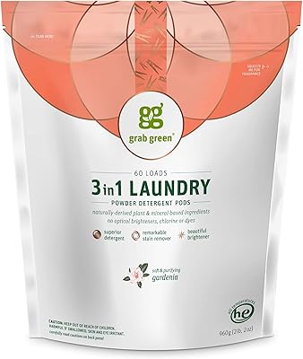 Grab Green 3 in 1 laundry bag, 60 pieces, guardian perfume, vegetable and mineral base, super cleaning power, staining, lightening clothes.. Shop smart with DIAYTAR NIGERIA's vast selection and enjoy affordable shipping in just 5-8 days.