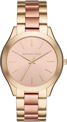 Michael Kors Mini Slim Runway for Women's watch, 33 mm housing, three -needle movement, stainless steel bracelet.. DIAYTAR NIGERIA: Where affordability and variety come together with nationwide 5-8 day delivery.