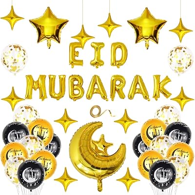 Growtray eid Mubarak Design Latex Ballons in Aluminum Ballons for the Coat.. DIAYTAR NIGERIA makes quality accessible with low prices and reliable 5-8 day nationwide delivery.