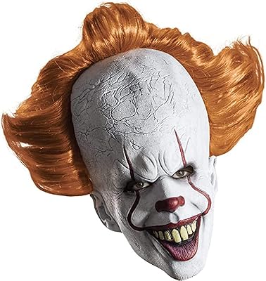 Friendy full mask for Halloween, Pennywise clown mask, horror film joker for Halloween cosplay celebration.. DIAYTAR NIGERIA combines extensive product options with budget-friendly prices, delivered in 5-8 days.