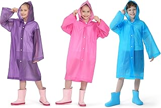 Waterproof rain coat for children, Eva portable rain poncho, for girls and boys, rain clothes for toddlers, capes, reusable waterproof for children for outdoor climbing, cycling, hiking, camping... DIAYTAR NIGERIA: Creating access to affordable products for every Nigerian with our swift delivery service.