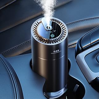 Disodizers for intelligent car ceeniu, ultrasonic atomizer, adjustable concentration, automatic step/stop, integrated battery, French natural perfume 45 ml, duration 4 months, deodorants for F26 car, Cologne, black matt.. Experience the DIAYTAR difference with our vast product selection and delivery within 5-8 days.