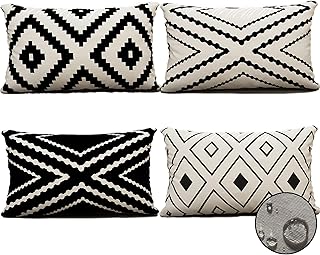 Black and white waterproof cushion cover double printed.. Experience budget-friendly shopping at DIAYTAR NIGERIA, Nigeria's premier online marketplace with quick delivery.