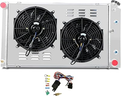 Radiator and aluminum fan fairing with 3 rows Tepilauda for Radiators Chevy/GMC C/K/G-SERIES C10 C20 C25 C30 C3500 K10 K20 K20 Nova Camaro Blazer 1970-1987 1971 1972 1973 1975 1980 1985 1985.. DIAYTAR NIGERIA: Redefining e-commerce with affordable prices and reliable nationwide shipping.