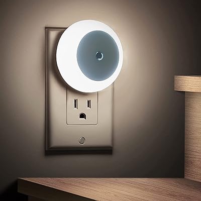Wall light wall light, smart sensor night light at dawn, night lights for corridor, stairs, kitchen, bathroom, bedroom, crèche, 0.5 W socket, 2 (white day) package (white day).. Order today, receive this week — shopping with DIAYTAR Nigeria is that simple.