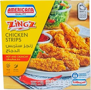 Zings chicken strips, spicy and crisp, 320 grams of Americana.. DIAYTAR NIGERIA connects you with what you need at prices you'll love, delivered within 8 days.