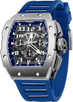 Watch Luxury GT chronograph for men, luxury tono watch with calendar and waterproof luminous date, relaxed sports wristwatch with FKM rubber bracelet.. DIAYTAR NIGERIA: Connecting Nigerians with affordable products through our expansive e-commerce platform.