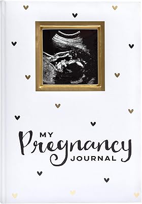 Pearhead pregnancy newspaper, baby memory, book of pregnancy souvenirs, white and gold with black hearts.. Forget the long lines — DIAYTAR Nigeria is always open for shopping.