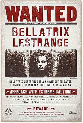 Open Road Brands Harry Potter Bellatrix Lestrange Wanted Wood Poster, Wooden Wall Decoration - Classic Banner Bellatrix Lestrange For Children's Bedroom or Cinema.. DIAYTAR NIGERIA brings the marketplace to your home with budget-friendly prices and nationwide delivery.