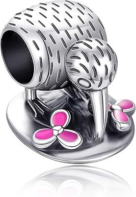 Kiwi bird charm with pink enamel flower, animal pearls in Sterling 925 silver, is suitable for European charms bracelets.. Shop with confidence at DIAYTAR NIGERIA, offering thousands of products with budget-friendly shipping.