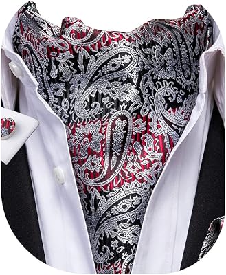 A men's scarf set that can serve as a Dabiul Lavallière tie with a costume pocket and cufflinks.. No hassle, just shopping — DIAYTAR Nigeria delivers in under 8 days.