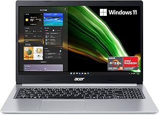Laptop late Acer aspire 5 A515-45-R74Z with 15.6 inch FHD IPS screen, Hexa-Core AMD Ryzen 5 5500U processor, AMD Radeon 8 GB DDR4 graphics card, SSD NVME 256 GB, Wi-Fi 6, backlit keyboard, and Windows 11 Family.. Discover a world of choices with DIAYTAR NIGERIA's extensive marketplace and prompt shipping service.