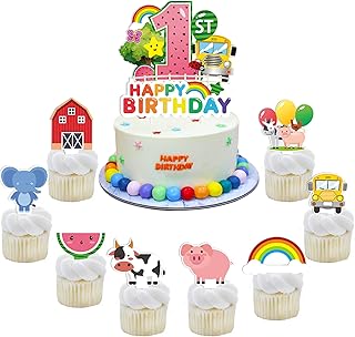First anniversary cake decorations with cartoon watermelon pattern 25 pieces for first anniversary cake for boys and girls for prenatal holidays.. Experience the ease of modern shopping with DIAYTAR NIGERIA's comprehensive platform and quick delivery.