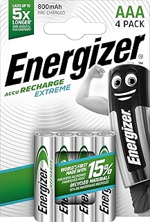 Rechargeable AAA Energizer batteries, extreme load, 4 package, green.. DIAYTAR NIGERIA delivers happiness in 5-8 days with our affordable and diverse product range.