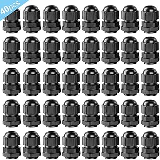 VOLAR 40PCS CABLE CABLE Connectors PG7 PREMIUM, 3 ~ 6.5 mm Adjustable IP68 Waterproof, Waterproof High Lighting connector (Black).. DIAYTAR NIGERIA: Where affordability meets variety, with thousands of products delivered in less than 8 days.