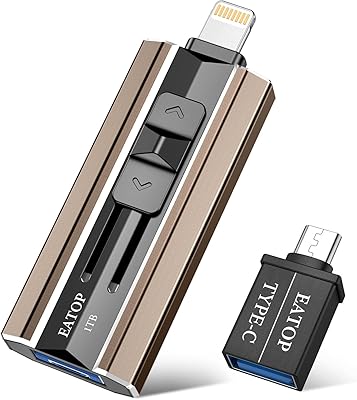 USB EA TOP 1 TO FLASH memory for iPhone to store photos and videos, Flash memory iPhone compatible with iPhone, iPad, Android and Computer (Brown).. Nigeria's most diverse e-commerce platform delivers quality and affordability to your doorstep in 5-8 days.