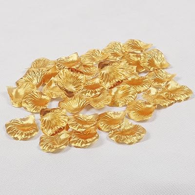 YATAI FALSE FLOWER PETALS | Flowers in synthetic fabric for the Valentine's Day, a wedding or a hotel garden bouquet | Decorative flower petals (gold, 1).. DIAYTAR NIGERIA: Connecting Nigerians with affordable products through our expansive e-commerce platform.