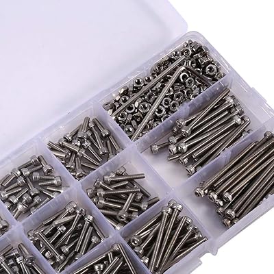 440 M3 hexagonal head bolts in stainless steel with 2 hexagonal keys.. DIAYTAR NIGERIA: Bridging the gap between consumers and quality products with affordable nationwide shipping.