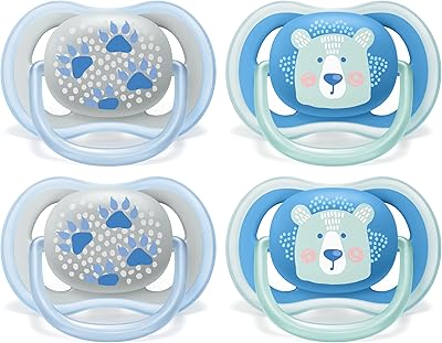 PHILIPS AVENT Ultra Air PHILIPS for babies from 6 to 18 months old, bear/claw shape, package of 4, SCF085/09, blue/green, 4 rooms (pack of 1).. Experience the ultimate in shopping convenience with DIAYTAR NIGERIA's vast catalog and 5-8 day delivery.