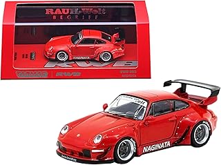 Naginata Red RWB 993 \ "Rauh-Welt Begriff \" Special edition 1/64 car model molded by Tarmac Works.. DIAYTAR NIGERIA brings the market to your fingertips with affordable prices and swift delivery services.