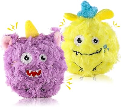Julibrise Monsters Squeaker Plush for pets for dogs and puppies, soft and durable, solid and resistant to chewing, reinforced seams - 2 packages.. DIAYTAR Nigeria brings you closer to everything you need — fast delivery, low costs, and variety.
