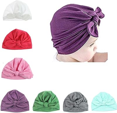 Baby hat newborn Udbay 7-piece-Hospital hat with rabbit knot, sweet and cute newborn headgear.. DIAYTAR NIGERIA: Making quality products accessible to all Nigerians at affordable prices.